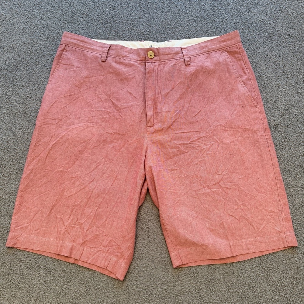 J.Crew Gramercy Chino Shorts Red Salmon Men's 36 Casual Preppy